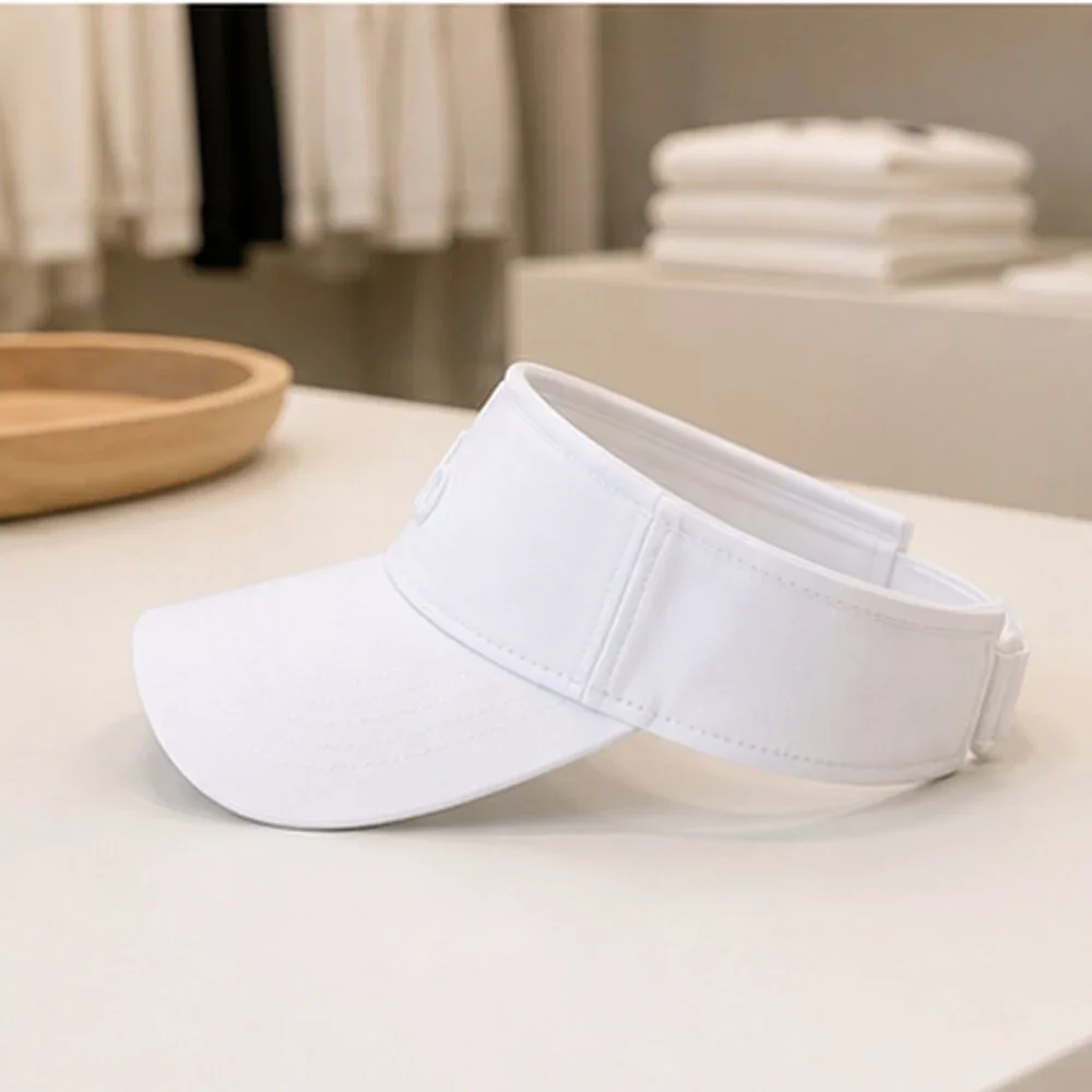 ALO Yoga White Studio Open Top Visor Hat Sporty